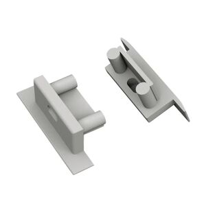 Leroy Merlin Tappo per profilo basic incasso, grigio / argento, 2 pezzi