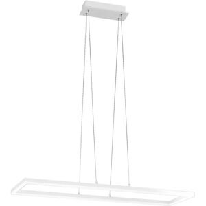 LA MIA LUCE Lampadario Design Skyline LED bianco, in alluminio, L. 92 cm, 5400 LM,