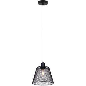 NOVECENTO Lampadario Moderno Rete nero in ferro, D. 20.5 cm,