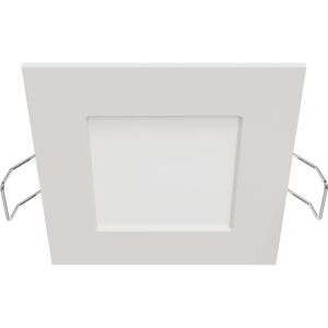 Inspire Faretto da incasso LED Extra Flat XS quadrato bianco, foro incasso 8.5 cm luce bianco naturale