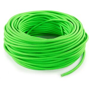 MERLOTTI Cavo tessile H03VV-F 2 x 0.75 mm² L 50 m  verde fluo