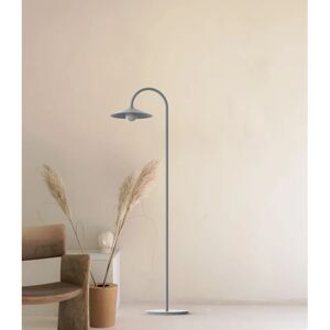 LUMICOM Lampada da terra Chapeau arco grigio, H 185 cm, E27 MAX42W