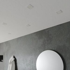 Inspire Faretto da incasso LED integrato Extraflat quadrato bianco, foro incasso 2,5 cm luce passaggio dal bianco caldo al bianco neutro