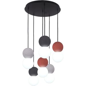 Leroy Merlin Lampadario Design Biglia multicolore grigio antracite cotto (mattone) in cemento, D. 50 cm, 6 luci