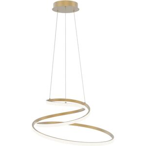 LUCE AMBIENTE DESIGN Lampadario Glamour Coaster LED oro, in alluminio, D. 60 cm, 8000 LM,