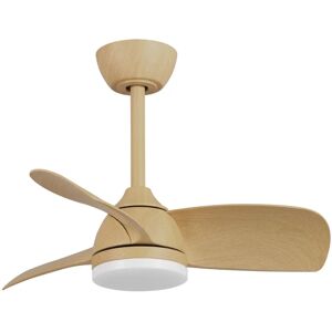 SULION Ventilatore da soffitto Beach, marrone, Ø 71 cm, CCT, dimmerabile,