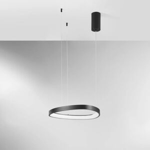 LUCE AMBIENTE DESIGN Lampadario Moderno Klapton LED nero, in ferro, D. 45 cm, 6160 LM,