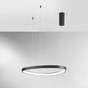 LUCE AMBIENTE DESIGN Lampadario Moderno Klapton LED nero, in ferro, D. 65 cm, 8360 LM,