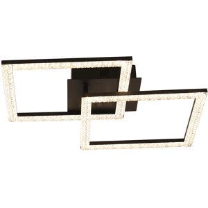 Leroy Merlin Plafoniera neoclassico LED Ludo, nero 35x52 cm, luce naturale, 3000 LM