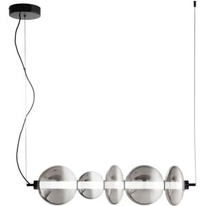 LUCE AMBIENTE DESIGN Lampadario Glamour LED-KEMET-S5 LED, D. 20 cm, 5 luci,