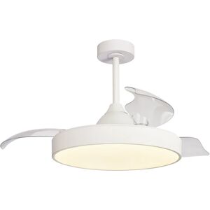 MANTRA Ventilatore da soffitto ALASKA, bianco, Ø 50 cm, CCT, dimmerabile,