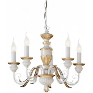 IDEAL LUX Lampada a sospensione firenze sp5 bianco antico