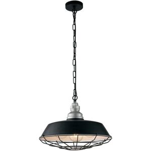 LUCE AMBIENTE DESIGN Lampadario a sospensione BAZAR nero in metallo e alluminio (3xE27)