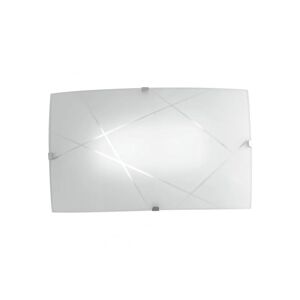 FAN EUROPE Plafoniera LED ALEXIA in vetro bianco 12W 4000 Kelvin (luce naturale) 18x30 cm.