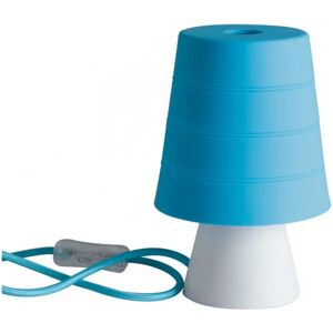 FAN EUROPE Lampada da tavolo DRUM blu in silicone