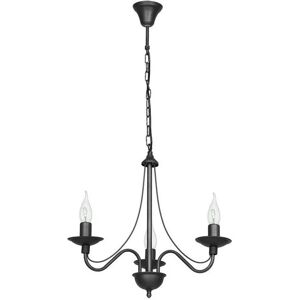 HOMEMANIA Lampada a Sospensione Lilium in Metallo, Grigio,