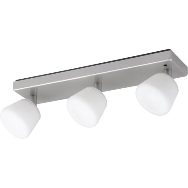 idual faretto decorativo con fonte luminosa led emerald nickel, 2x6.4w