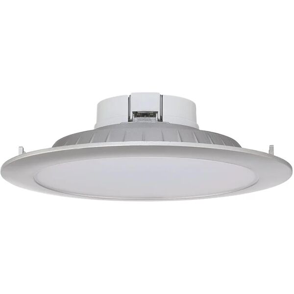 leroy merlin faretto da incasso led extraflat tondo grigio, foro incasso 20.5 cm luce bianco naturale