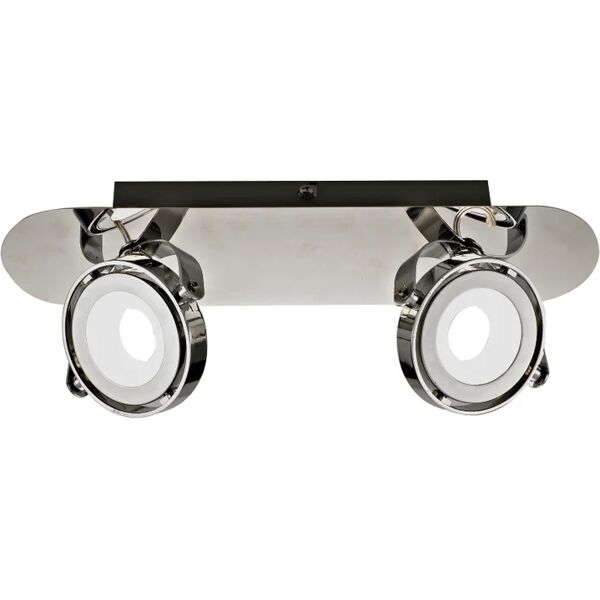 inspire faretto decorativo con fonte luminosa led xena cromo, 2x5w