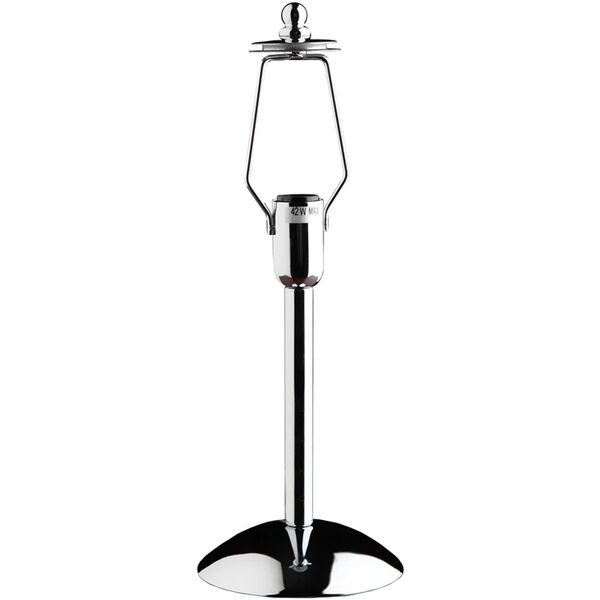 leroy merlin base della lampada da tavolo ester cromo, h 37 cm, e14 max42w n/a