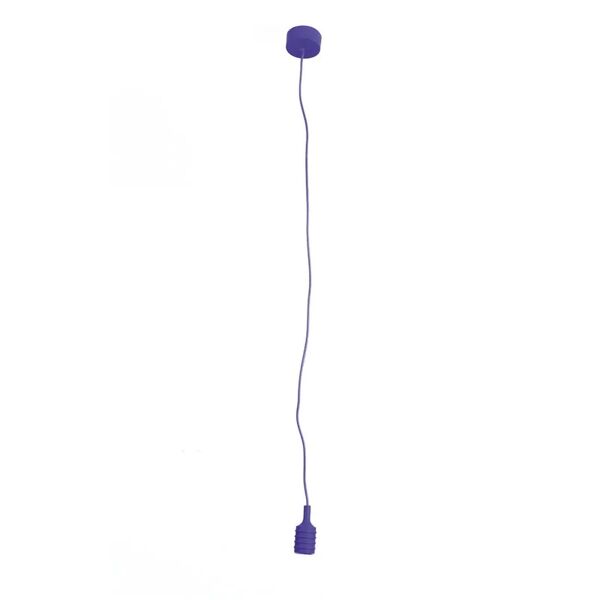 leroy merlin pendel con cavo in silicone 120 cm, viola, con portalampada e27