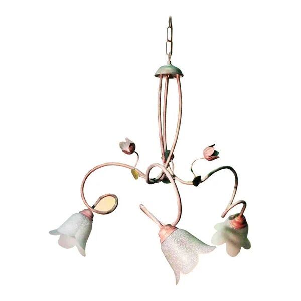 leroy merlin lampadario rustico 1600/3 multicolore in metallo, d. 80 cm, 3 luci