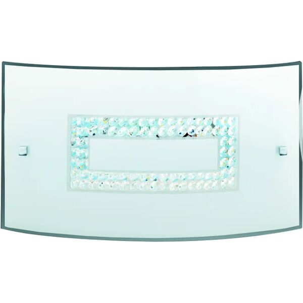 leroy merlin applique led neoclassico cristal2 bianco