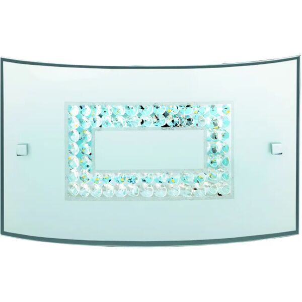 leroy merlin applique led neoclassico cristal2 bianco