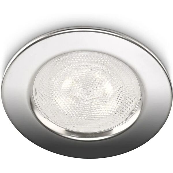 philips portafaretto da incasso modulo led sceptrum, tondo, grigio, foro incasso 9.5 cm