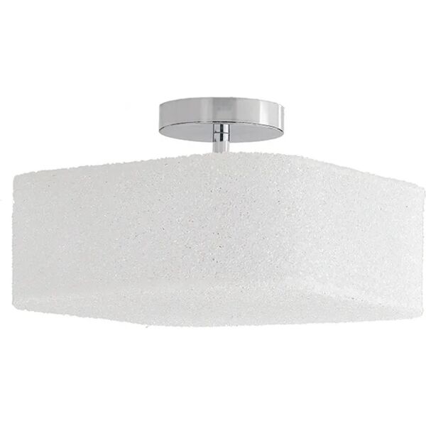 luce ambiente design plafoniera classico dea trasparente, in metallo, 32x42 cm, 2  luci