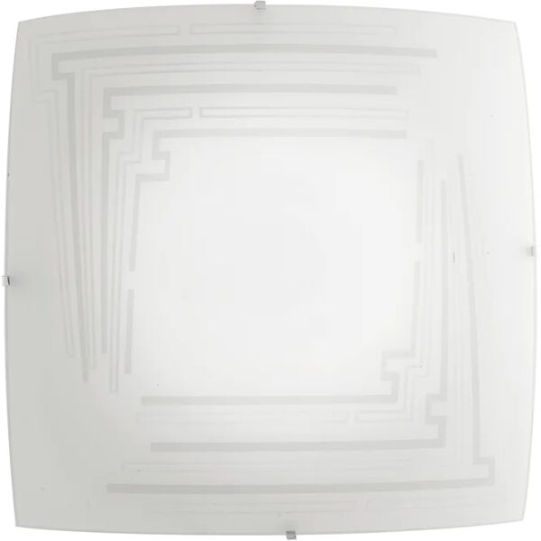 luce ambiente design plafoniera neoclassico concept 2 x e27 bianco 30 cm