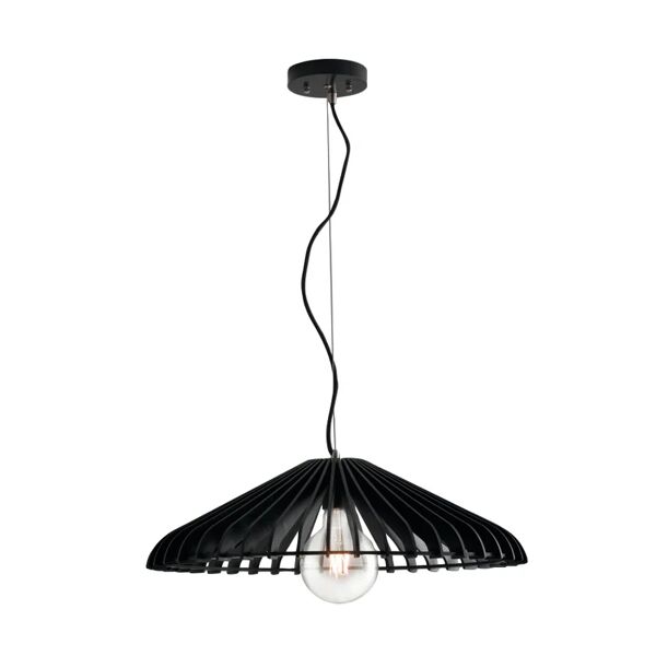 luce ambiente design lampadario boho calder nero in legno, d. 50 cm, l. 120 cm,