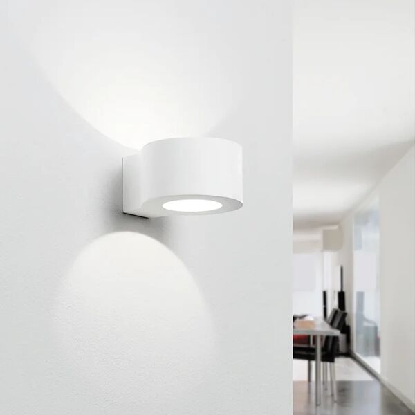 tecnico applique led design in gesso dolopia bianco