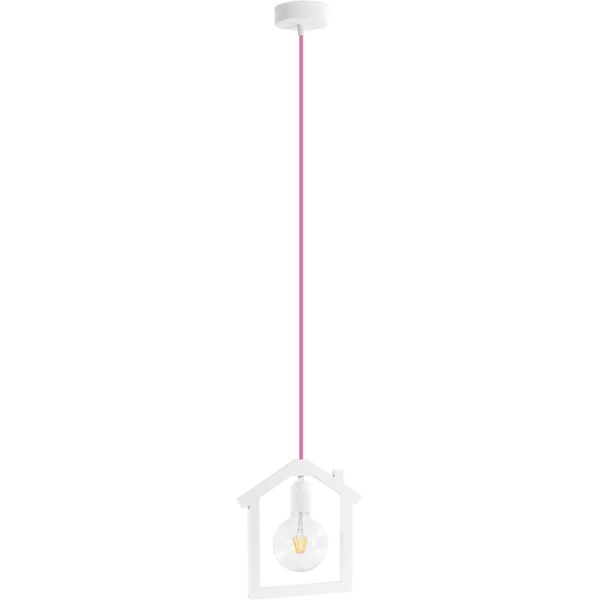 merlotti lampadario pop casetta bianco , d. 24 cm,