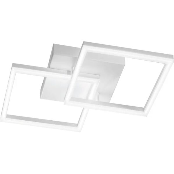 leroy merlin plafoniera moderno led skyline, bianco 45x cm, luce calda