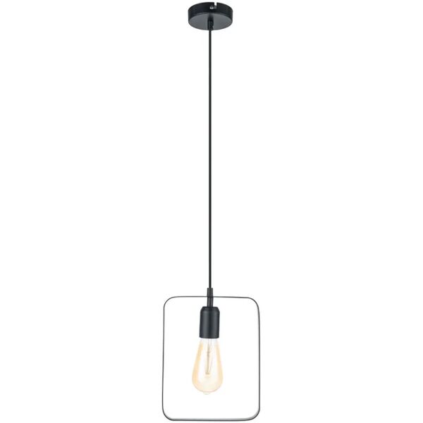 eglo lampadario moderno bedinton nero in acciaio, d. 38.0 cm,