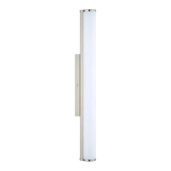 eglo applique moderno calnova led nichel opaco, in metallo, 5x60 cm,