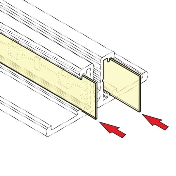 leroy merlin cover per profilo striscia led 2mt, trasparente,