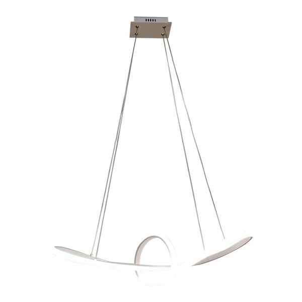 leroy merlin lampadario moderno adelaide bianco, l. 64 cm