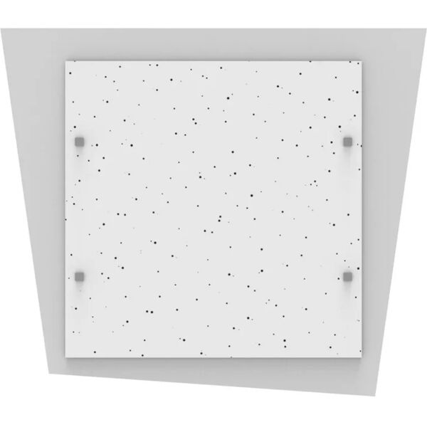 lumicom plafoniera moderno skinny led , in ferro, bianco40x45 cm,  1800 lm