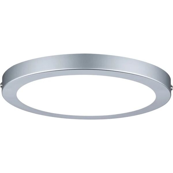 paulmann plafoniera moderno led plafoniera atria grigia d22 14w, argento Ø 22 cm, luce naturale