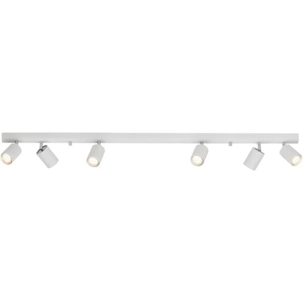 brilliant faretto decorativo senza fonte luminosa 6 luci different bianco gu10