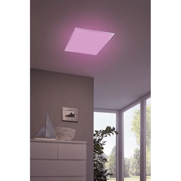 eglo pannello led smart salobrena connect 60x60 cm, rgb multicolore bianco,