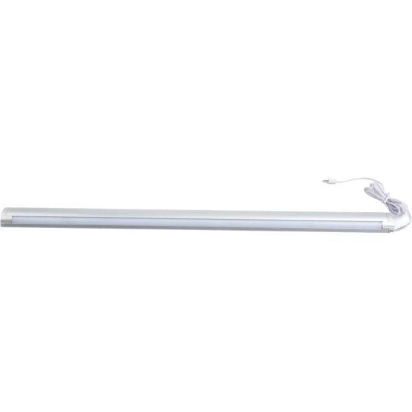 inspire reglette con fonte luminosa led per interno del mobile rio, luce bianco, 55 cm, 1 x 5w 400lm