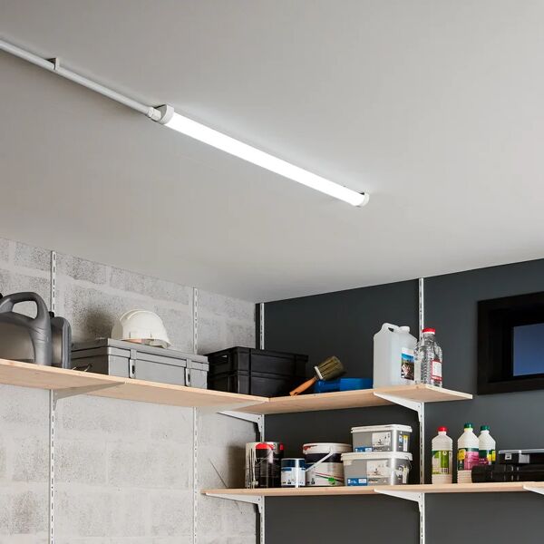 leroy merlin reglette con fonte luminosa led per soffitto stagna led, luce bianco, 100 cm, 1 x 0w 2800lm