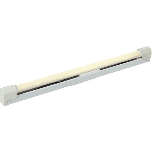 leroy merlin reglette con fonte luminosa g13 per soffitto batten t8, luce bianco, 61.5 cm, 1 x 9w 1000lm