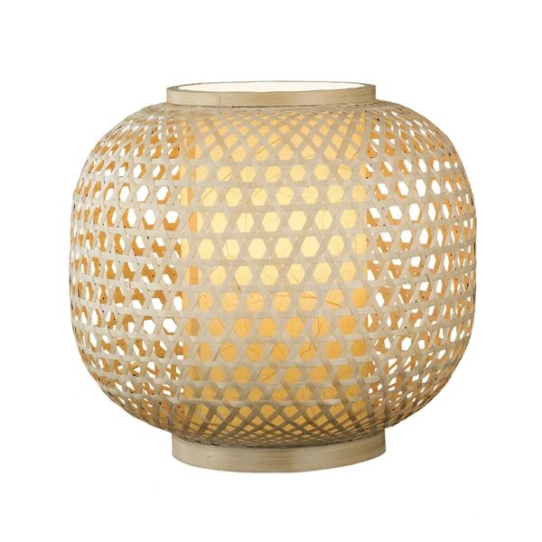 luce ambiente design lampada da tavolo moderno zen beige, in bambù,