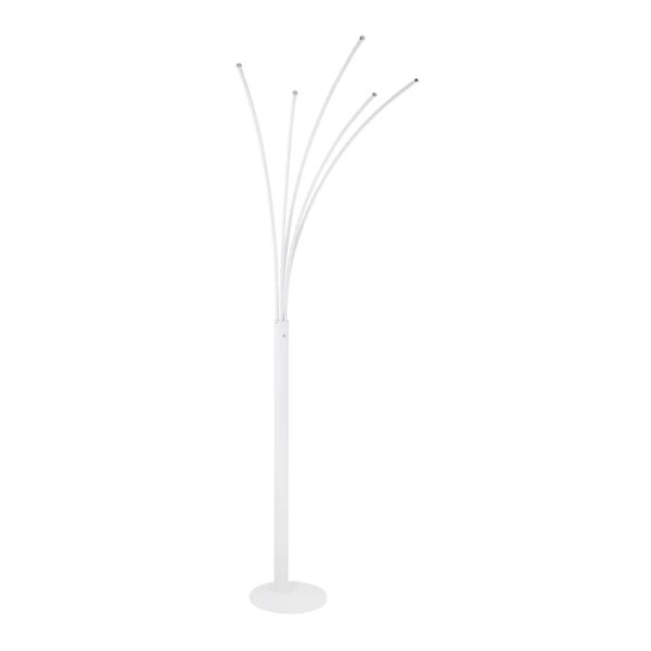 leroy merlin lampada da terra bizzy bianco, in metallo,  h187cm led integrato