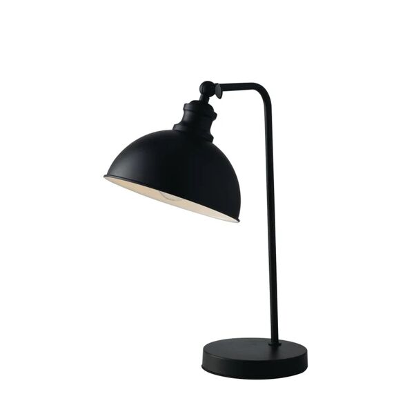 luce ambiente design lampada da tavolo industriale charleston nero, in ferro,