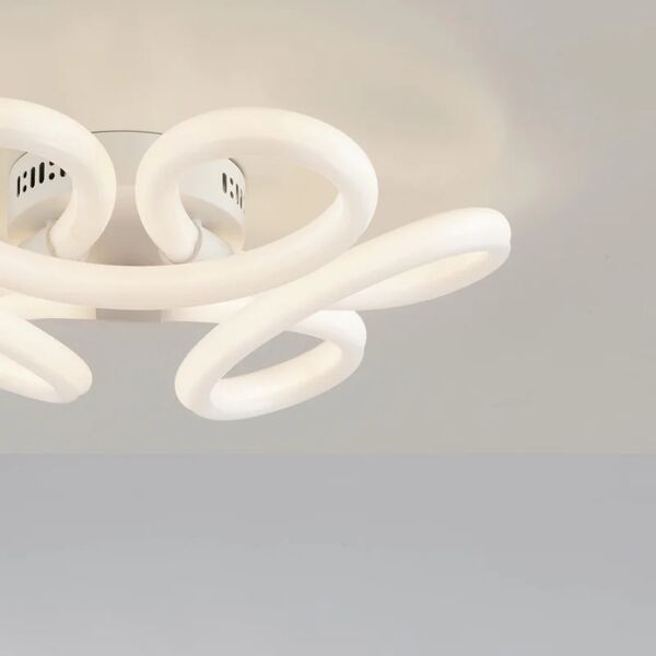 luce ambiente design plafoniera moderno led heaven-pl50, bianco x cm